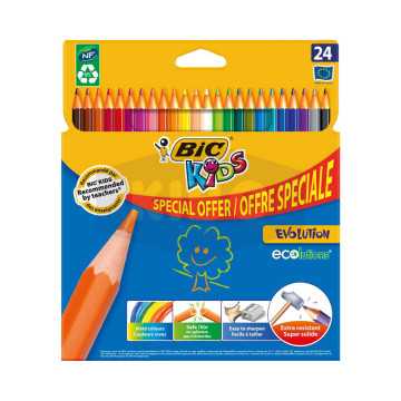 24 Crayons de couleur...