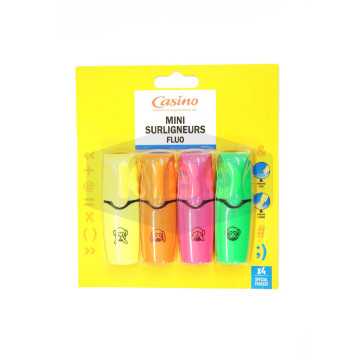 Mini surligneurs fluo 4...