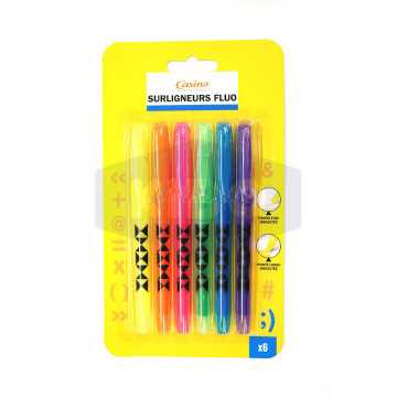 Surligneurs fluo fins 6...