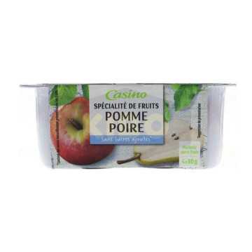Compote pomme poire 4x90g
