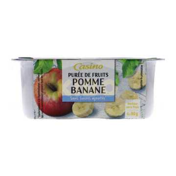 Purée de pomme banane 4x90g