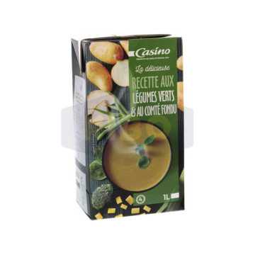 Velouté de légumes verts au...