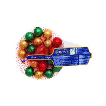 Boules de Noël en chocolat...