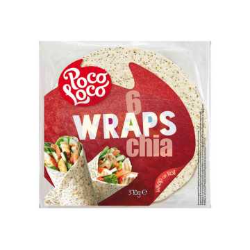 6 Wraps graines Chia 370g