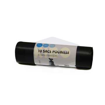 10 Sacs poubelle 50L
