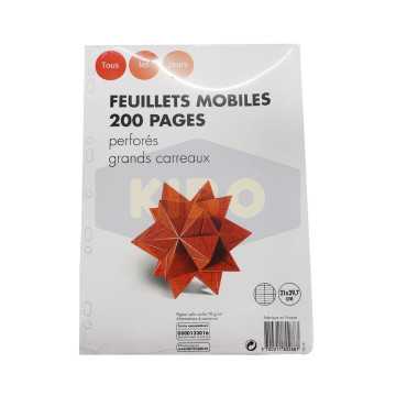 Feuilles mobiles perforées...