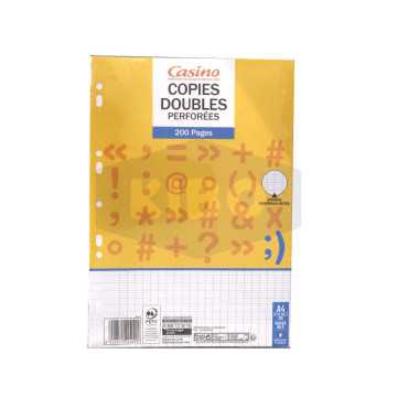 Feuilles copies doubles...