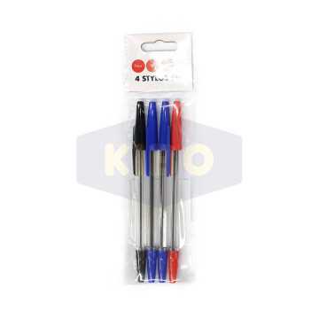 Stylos bille bleus rouge...