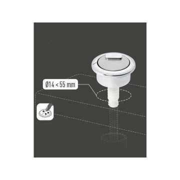 Bouton Soupape Chrome à...