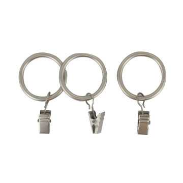 Anneaux pinces argent x 8...