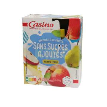 Compote pomme poire 4x90g