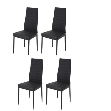 Lot de 4 chaises - Simili...