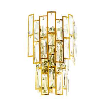 CARMEILLES Applique cristal/or E14 40W