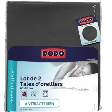 LOT DE 2 TAIES D'OREILLER...