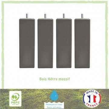 Jeu de pieds carrés L 6 cm...