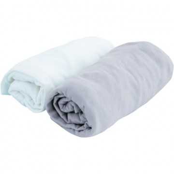 LOT 2 DRAPS HOUSSE JERSEY...