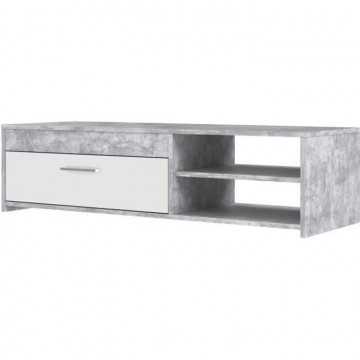 Meuble TV PILVI - Blanc et...