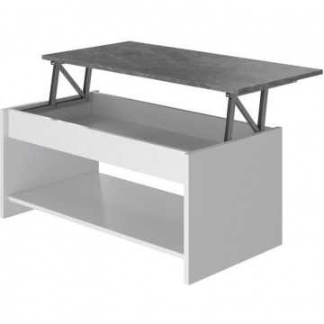 Table basse - Blanc et gris...