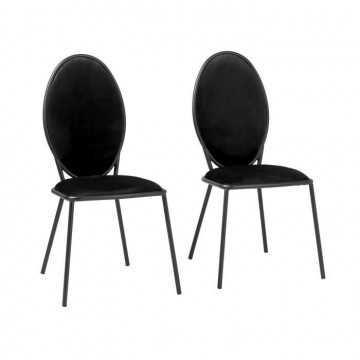 Lot de 2 Chaises - Velours...