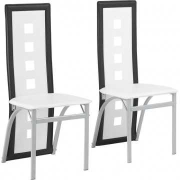 Lot de 2 chaises - Tissu...