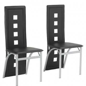 Lot de 2 chaises - Tissu...