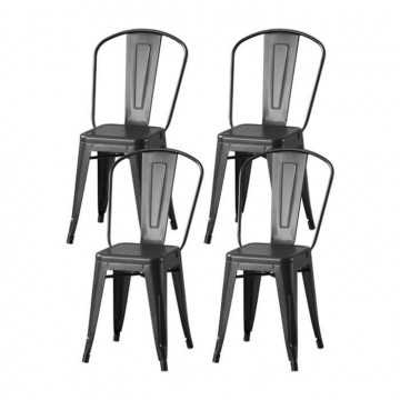 Lot de 4 chaises en métal...