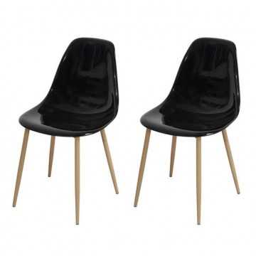 Lot de 2 chaises cristal...