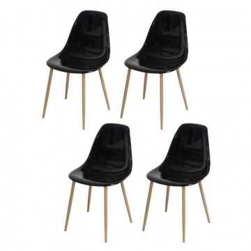 Lot de 4 chaises cristal...