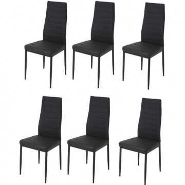 Lot de 6 chaises - Simili...