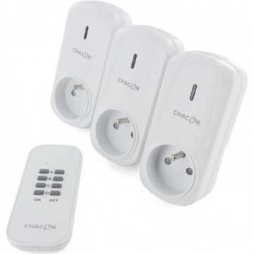 CHACON Set de 3 prises...
